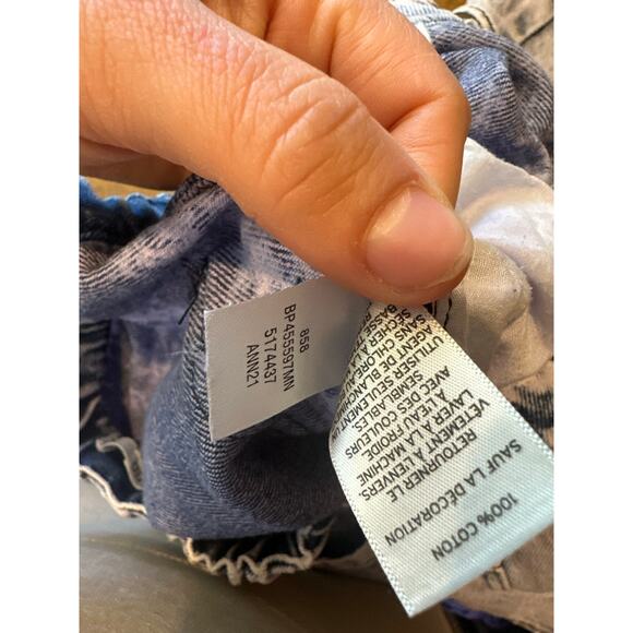 BP. Light Wash Blue/Purple Cargo Jeans - Size XS Streetwear Skater Wide Leg - Picture 5 of 13